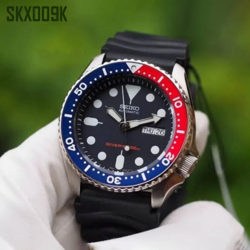 Seiko Prospex Diver's Pepsi Dark Blue Dial Men's Watch- SKX009K